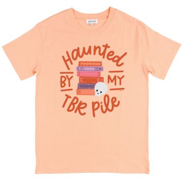 Haunted By My TBR Pile - Pippi Tee - Peachy Pink